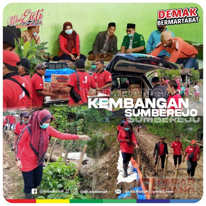 Semangat Awal Tahun, Kader PDI Perjuangan Sambangi Korban Banjir