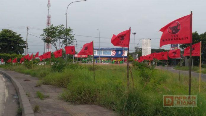 Semarakkan HUT PDI Perjuangan ke-48, PDI Perjuangan Pemalang Kibarkan 3000 Bendera dan Pasang 50 Spanduk