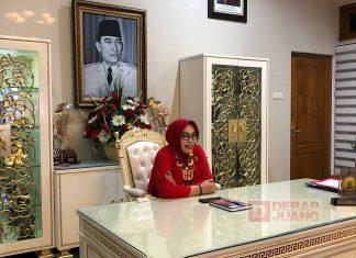 Sri Sumarni Ikuti Rakor Virtual Persiapan HUT PDI Perjuangan