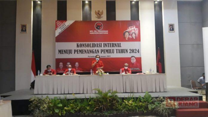 Tingkatkan Sinergitas Kader, DPC PDI Perjuangan Banyumas Gelar Rakor