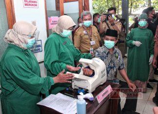 Wawan Pribadi Menjadi Penerima Vaksinasi Pertama di Kabupaten Sukoharjo