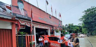 Baguna DPC PDI Perjuangan Kudus Serahkan Bantuan Guna Korban Banjir