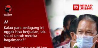 Bambang Krebo: Tanpa Adanya Sanksi Konkret, Jateng di Rumah Saja Tidaklah Efektif