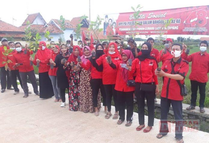 DPC PDI Perjuangan Kabupaten Pekalongan Tanam 1.000 Pohon