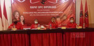 DPC PDI Perjuangan Pemalang Selenggarakan Pleno DPC Diperluas dengan Agenda Evaluasi Pilkada 2020