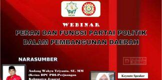 Diskusi Daring Peran dan Fungsi Parpol dalam Pembangunan Daerah