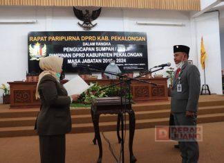 Sumar Rosul Dilantik Sebagai Pimpinan DPRD Kab. Pekalongan