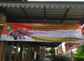 Surakarta Dibanjiri Spanduk Ucapan Terimakasih untuk FX Hadi Rudyatmo dan Achmad Purnomo