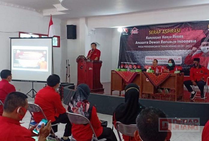 Gilang Dhielafararez Gelar Reses di Kota Wali