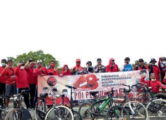 Gowes Sehat DPC PDI Perjuangan Brebes