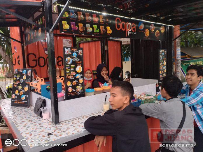 Laksanakan Mentoring, Kader Komunitas Juang Kota Tegal Kunjungi Usaha Goppa Drink