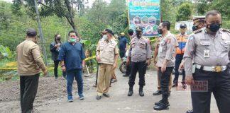 M.G. Marhaenis Manto Lakukan Peninjauan Tanah Amblas di Ruas Jalur Kalibakung-Guci