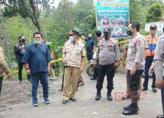 M.G. Marhaenis Manto Lakukan Peninjauan Tanah Amblas di Ruas Jalur Kalibakung-Guci