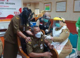 Mbak Yuni Jadi Vaksinator Pada Vaksinasi Tahap II