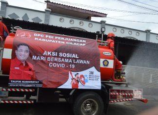 PAC Cilacap Selatan Kembali Lakukan Penyemprotan Disinfektan