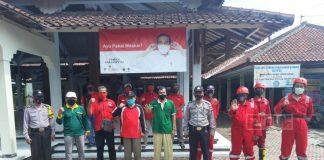 PAC PDI Perjuangan Kecamatan Nusawungu Lakukan Penyemprotan Disinfektan
