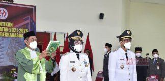 Pasangan Etik-Agus Dilantik Jadi Bupati dan Wakil Bupati Sukoharjo