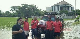 Sinergitas PAC Nalumsari Bersama H. Sutrisno Bantu Korban Banjir