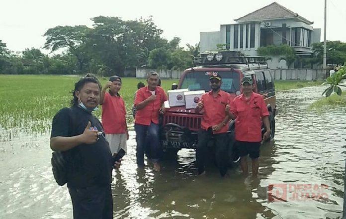 Sinergitas PAC Nalumsari Bersama H. Sutrisno Bantu Korban Banjir