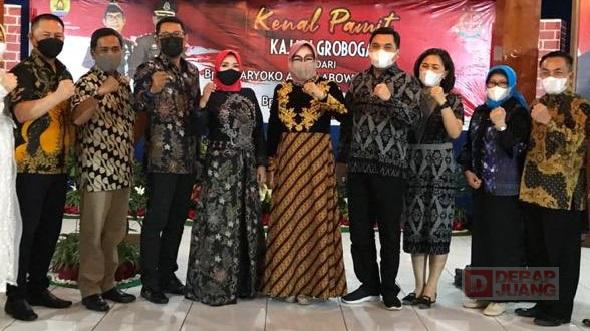 Sri Sumarni dan Agus Siswanto Hadiri Acara Kenal Pamit Kepala Kejaksaan Negeri Grobogan