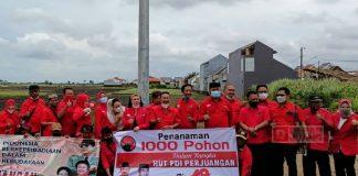 Tanam Pohon Kehidupan DPC PDI Perjuangan Brebes