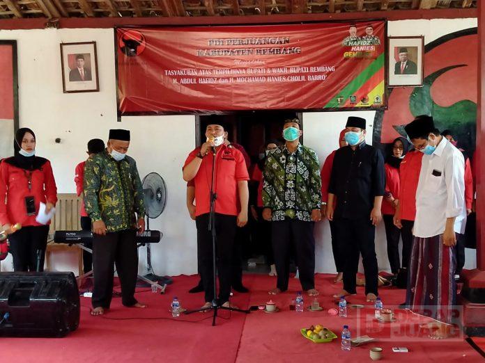 Tolak Gugatan, PDI Perjuangan Rembang Tasyakuran Terpilihnya Hafidz-Hanies