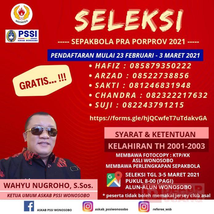 Wahyu Nugroho Siap Majukan Sepak Bola Wonosobo