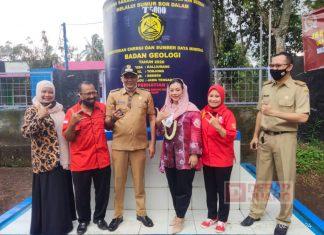 Peresmian Sumur Bor, Mbak Mitha Mendapat Antusias Warga Desa Kalijurang