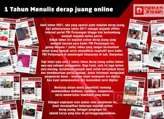1 Tahun Menulis Derap Juang Online