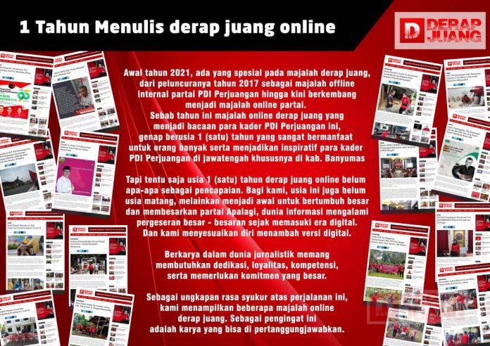 1 Tahun Menulis Derap Juang Online