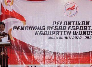 Afif Nurhidayat Lantik Pengurus E-Sport Wonosobo