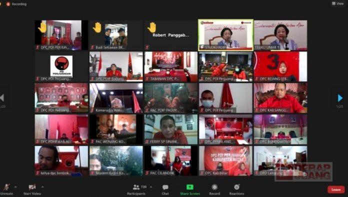Banteng Brebes Ikuti Webinar DPP PDI Perjuangan