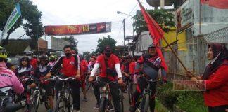 DPC PDI Perjuangan Banjarnegara Adakan Gowes Bareng