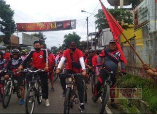 DPC PDI Perjuangan Banjarnegara Adakan Gowes Bareng