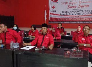 DPC PDI Perjuangan Banjarnegara Ikuti Webinar ke-3 Balitpus DPP Partai