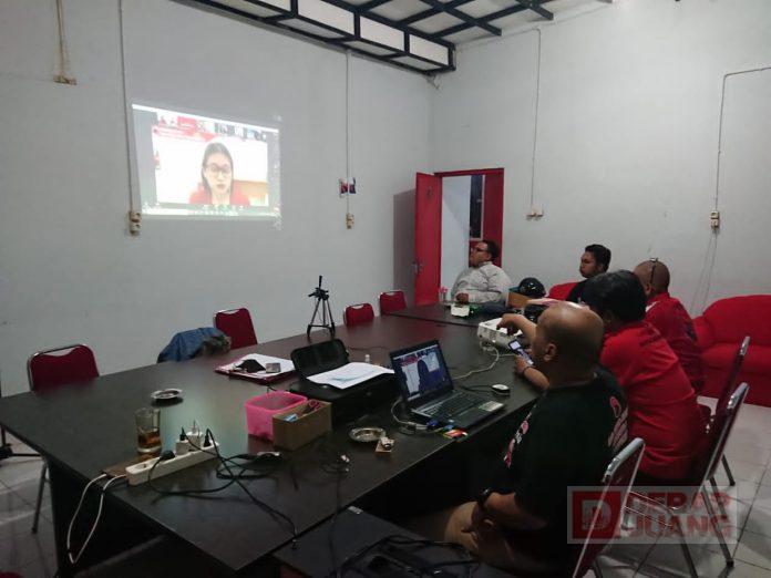 DPC PDI Perjuangan Banyumas Ikuti Webinar IV Bersama Balitpus DPP Partai