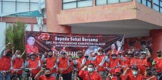 DPC PDI Perjuangan Cilacap Gowes Bareng Kader Banteng Cilacap