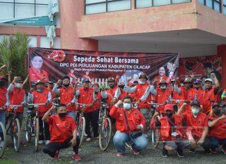 DPC PDI Perjuangan Cilacap Gowes Bareng Kader Banteng Cilacap