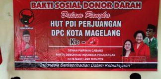DPC PDI Perjuangan Kota Magelang Gelar Kegiatan Donor Darah