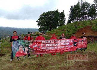 DPC PDI Perjuangan Pemalang Lakukan Pemeliharaan Tanaman Penghijauan