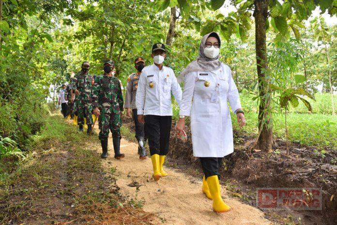 Etik Suryani Saya Apresiasi Dandim 0726 Sukoharjo Terhadap Pembangunan Lahan Demplot Pertanian