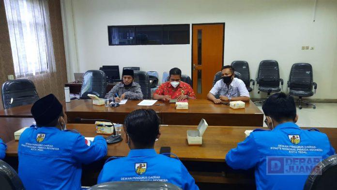 Fraksi PDI Perjuangan Kota Tegal Temui Pengurus DPD KNPI
