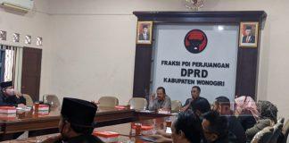 Fraksi PDI Perjuangan Wonogiri Gelar Rapat Koordinasi Kinerja
