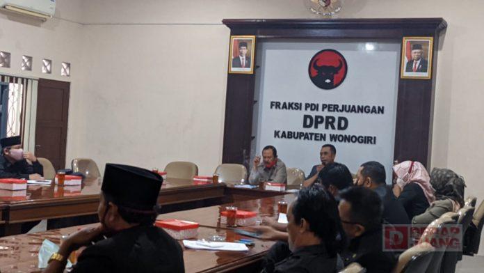 Fraksi PDI Perjuangan Wonogiri Gelar Rapat Koordinasi Kinerja