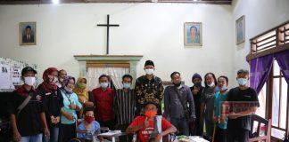 Support Difabel, Hamenang Kunjungi Sanggar Seni Mewarnai Dunia