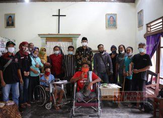 Support Difabel, Hamenang Kunjungi Sanggar Seni Mewarnai Dunia