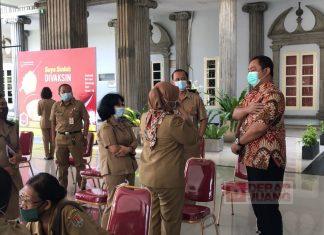 Vaksinasi Tahap 2 Di Kota Semarang Lebihi Target