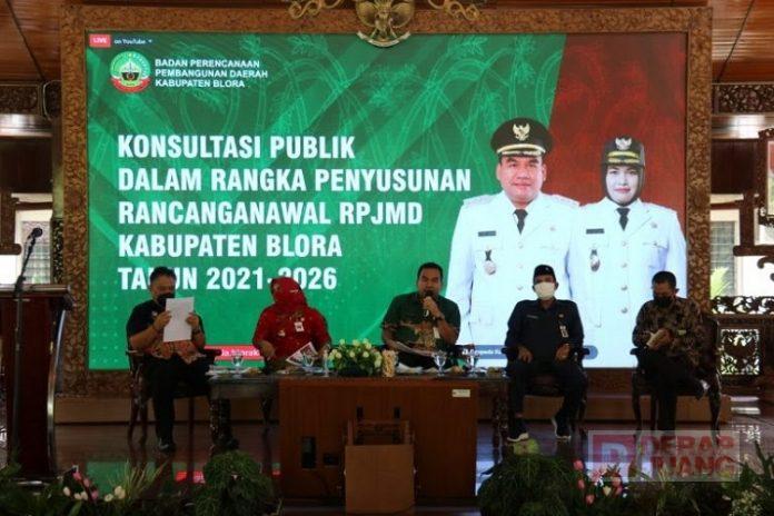 Ketua DPRD Blora Hadiri Forum Konsultasi Publik Ranwal RPJMD 2021-2026