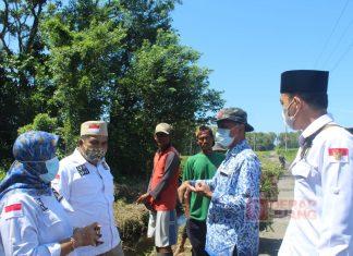 Luhur Pambudi Sambangi Lahan Pertanian yang Terendam Banjir
