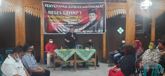 Melalui Reses, Dahono Mensosialisakan Vaksinasi dan Evaluasi Pilkada